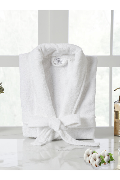 Donetella 100% Cotton Bathrobe for Men & Women, 1 Piece, XL Size, 400 GSM, Sh...