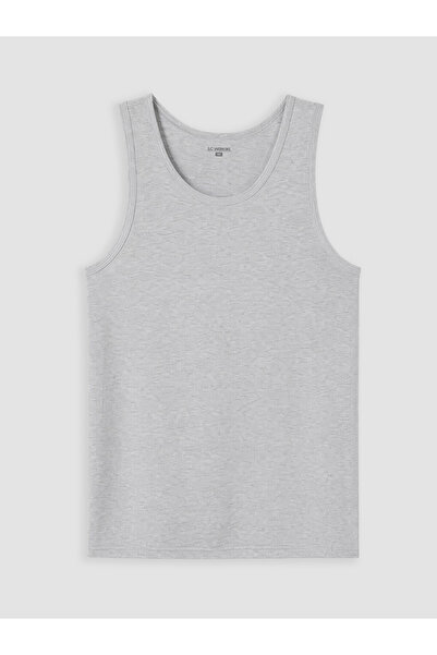 LC Waikiki Özmarka New Season Gray Round Neck Men's Undershirt