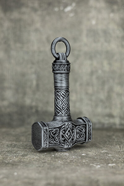 domini Thor Hammer - Mjölnir / Masa Üstü Dekoru - 15 Cm