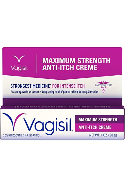 Vagisil Feminine Cream with Benzocaine for Women, 1 oz