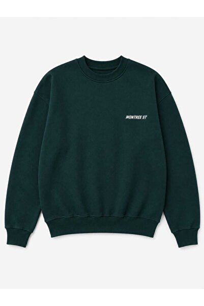 MONTREE Unisex 3 Thread Threaded 100% Cotton Regular Fit Hoodless Basic Sweat...