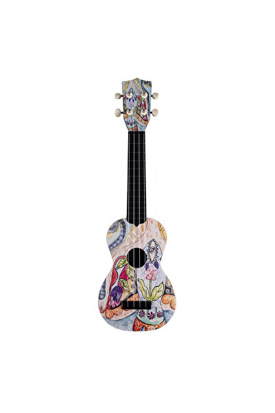 Hawaii Hawaiian Balık Desenli Soprano Ukulele