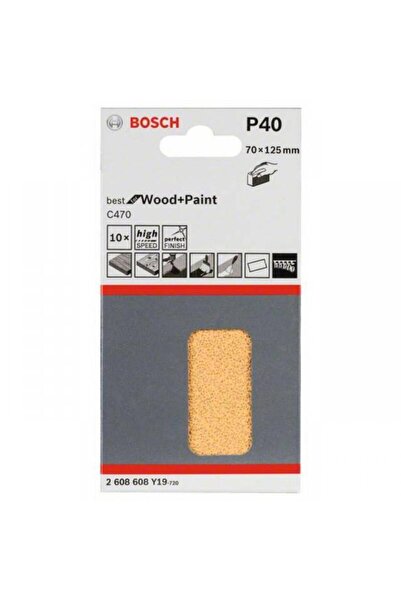 Bosch Σετ 10 τεμαχίων λειαντικών φύλλων με αυτοπρόσφυση, Ιδανικό για ξύλο και...