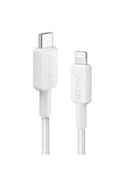Anker Cablu A81B5G21 USB-C Lightning 0,9m împletit alb