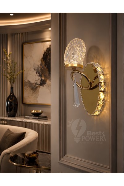 best power مصباح جداري مودرن LED بثلاث إضاءات، إضاءة حائط ديكورية أنيقة
