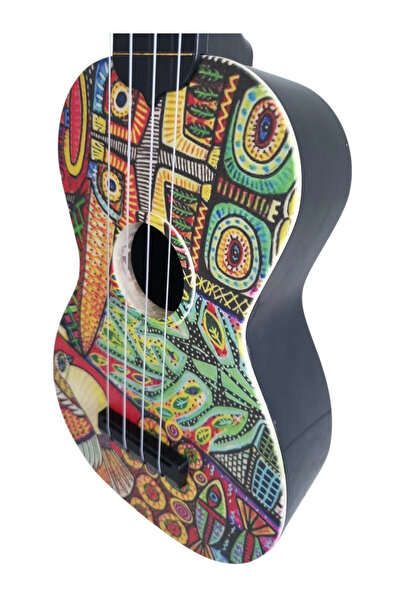 Karin Hawaiian Kuş Desenli Soprano Ukulele