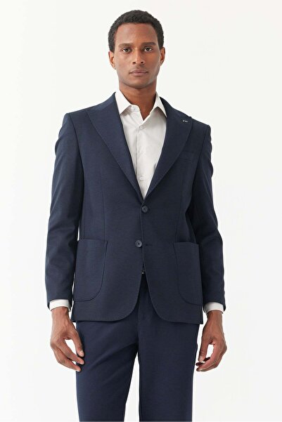 PAULMARK Men's Pointed Collar Jacket 3846Is
