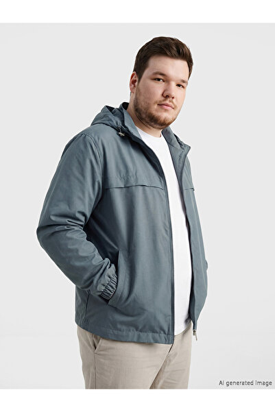 LC Waikiki Men's Hooded Raincoat