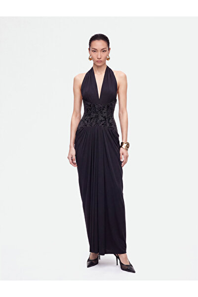 Nocturne Halter Yaka Maxi Elbise