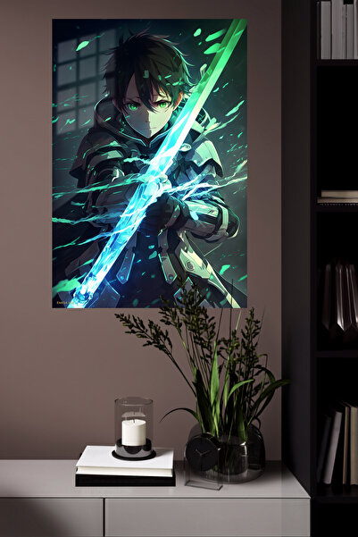 Emesa Art Kirito Anime Metal Wall Art