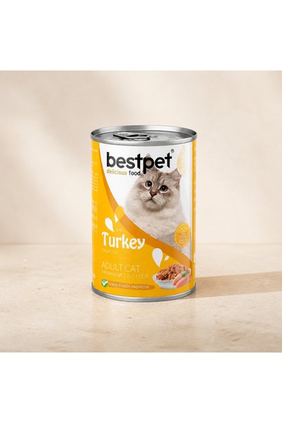 Bestpet Gravy Parça Hindi Etli Kedi Konservesi 400 Gr × 12 adet
