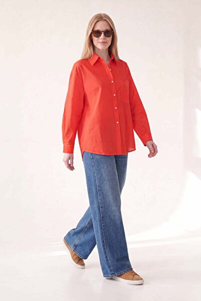 Levidor Red long sleeve button shirt