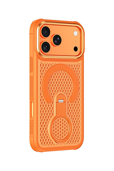 VERTEK MeshMag Kickstand Ring Protective Case for Apple iPhone 17 Pro Max, Or...