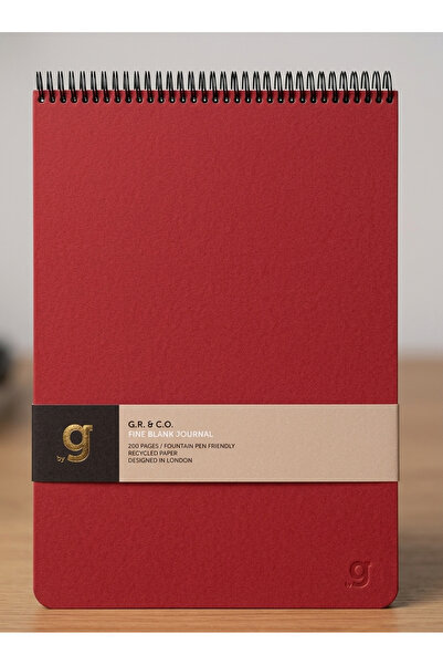 Gıpta Exclusive Canvas Block Spiralli Kırmızı Sert Kapak 100 Yaprak 17*24 Çiz...