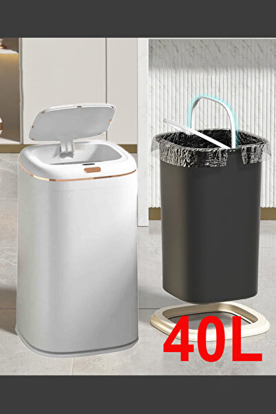 Greentech Sensörlü 40 Litre Çöp Kovası (Şarj Edilebilir Lityum Pilli) / GT-SC21B
