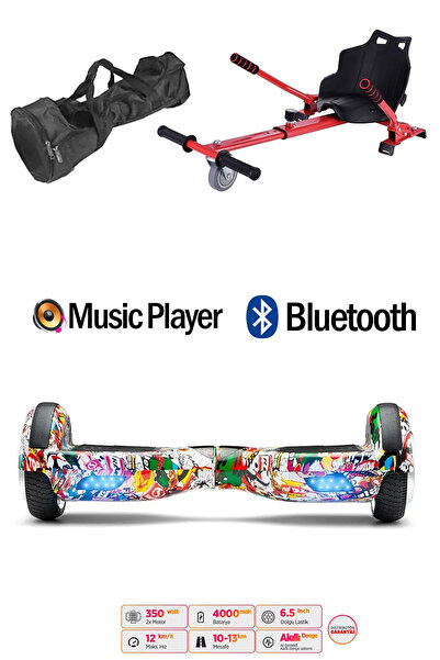 CityMate Elektrikli Kaykay Scooter Hoverboard Akıllı Denge 6.5 Inch + Hover K...