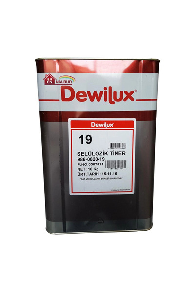 Mey İthalat® Dewilüx Selülozik Tiner 10 Kg (12 Litre)