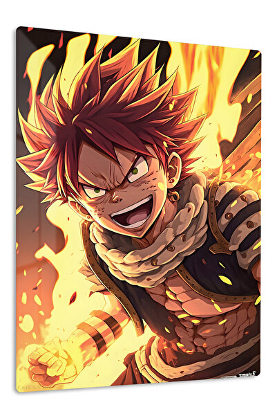 Emesa Art Natsu Dragneel Anime Metal Wall Art