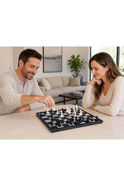 Dhaka Foldable Magnetic Chess Game for Adults and Children – Size 48 × 24 × 8...