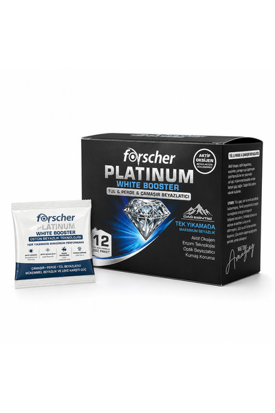 Forscher Platinum White Booster Tül & Çamaşır & Perde Beyazlatıcı 12 Tek Kullanımlık Doz Paket