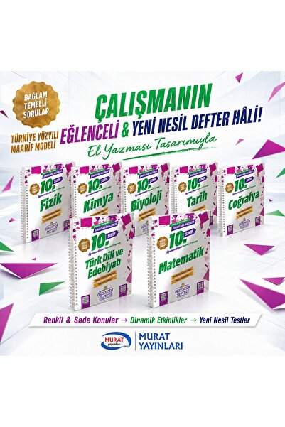 Murat Yayınları 2026-2027 MÜFREDAT MAARİF MODEL 10 SINIF TÜM DERSLER SADE KON...