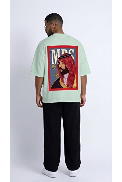 ZAVIXO Saudi Arabia Themed Arabian Portrait Large Back Print Graphic T-Shirt