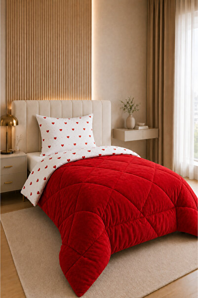 LOOMY HOME Helena Welsoft Pamuklu Desenli Çift Taraflı 155 x 215 Cm Tek Kişil...