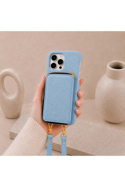botyco Iphone 14 Pro (6.1 inç) Uyumlu Yanları Açık Slım Tasarım Cüzdanlı Ferm...