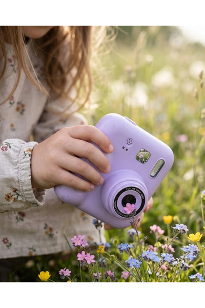 ARNEER Mey İthalat® Mini Çocuk Kamerası Fotoğraf Video Çekim 4 Rulo Kağıt Ve 5 Kalem Hediyeli