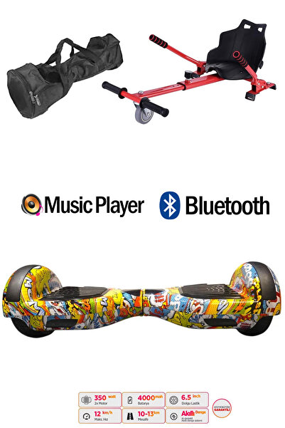 CityMate Elektrikli Kaykay Scooter Hoverboard Akıllı Denge 6.5 Inch + Hover K...