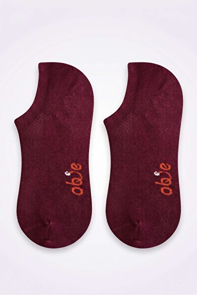 OBJE Women's Burgundy Sneaker Socks
