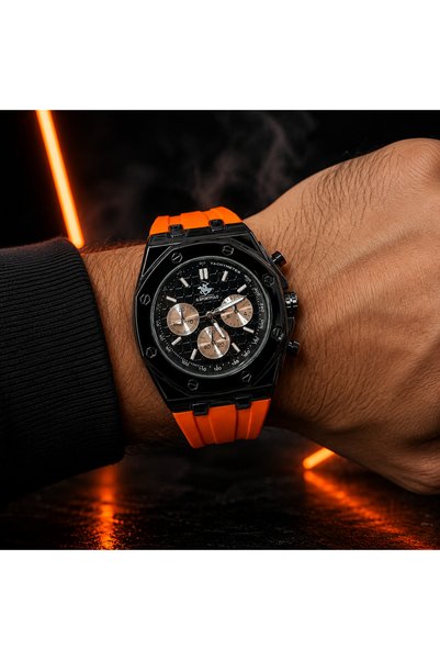 G Sport POLO ساعة يد رجالية بسوار سيليكون فاخر (مضادة للعرق)