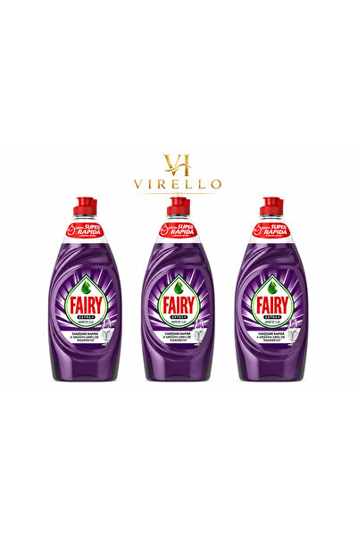 Fairy Set 3 detergenți lichizi pentru vase Extra+ Liliac, curățare rapidă, 90...