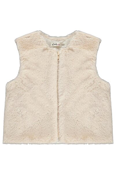 Civil Girls Plain 2-5 Years Old Vest - Beige