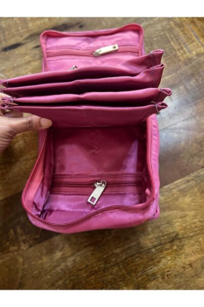 ETHNIC BAZAAR FZE Satin Jewellery Organizer with 4 Pouches, Travel Storage Ca...
