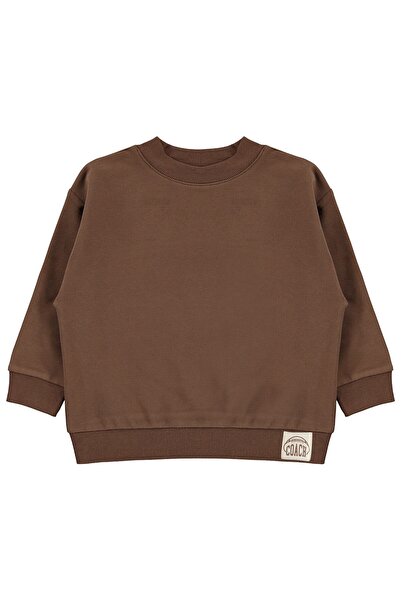 Civil Boys Basic Sweatshirt for Ages 2-5 - Brown