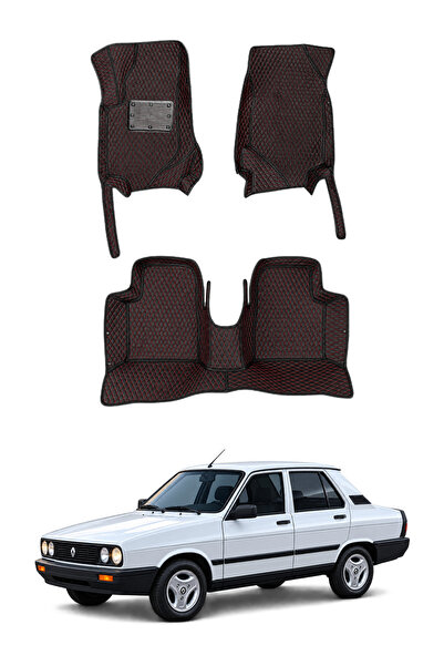 stiloto Renault Toros (1989-2000) Uyumlu Deri 7D Oto Paspas - K.Baklava Desen
