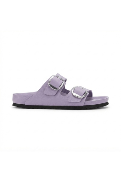 Bequemere MK205 Lila Hakiki Deri Tam Kaplama Mantar Taban Çift Tokalı Unisex ...