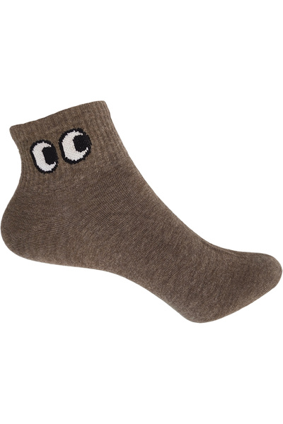 GIFT-ME.GR Κοντές κάλτσες unisex, βαμβακερές, με σχέδιο μάτι, 1 ζευγάρι, μέγε...