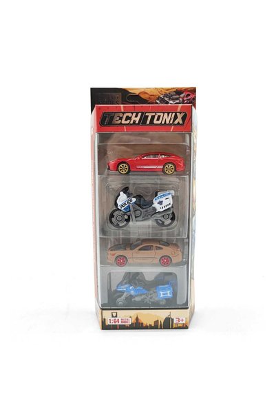 Tectonix 4 pcs Alloy Car Set, TAC-008
