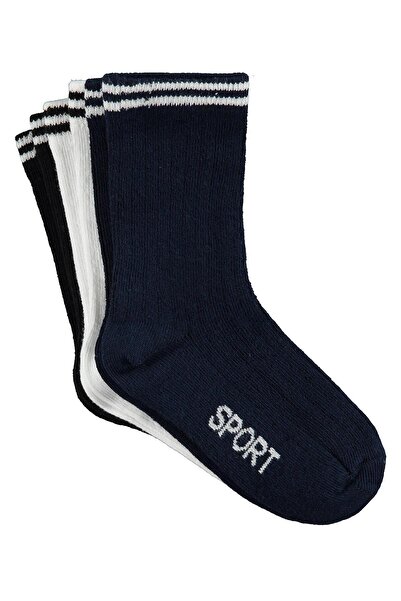 Civil Boys Sport 3-Pack Men's Socks for Ages 2-12