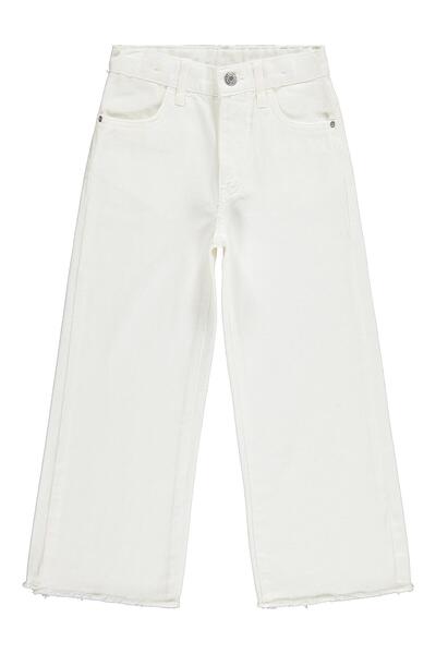Civil Girls Cut-Off Leg Pants for 6-9 Years Old - Off-White