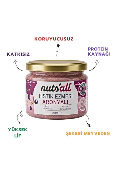 nutsall Aronyalı Fıstık Ezmesi - 280 g