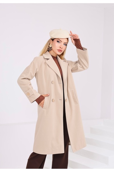 SahraAfra Women's Oversize Cashmere Coat