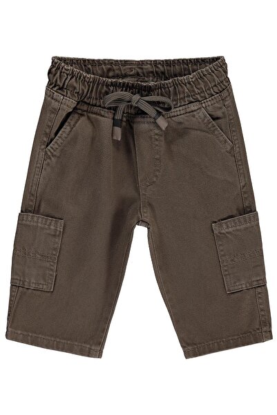 Civil Baby Kargo Cepli Örme 6-18 Ay Pantolon - Kahve