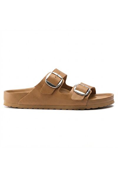 Bequemere Mk205 Tan Genuine Leather Full Covered Cork Sole Double Buckle Unis...