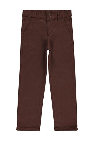 Civil Boys 3 džepne chino pantalone za decu od 6-9 godina - smeđe