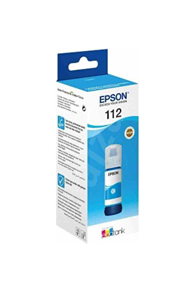 EPSON 112 Γνήσιο Μελάνι Εκτυπωτή InkJet Κυανό (C13T06C24A)