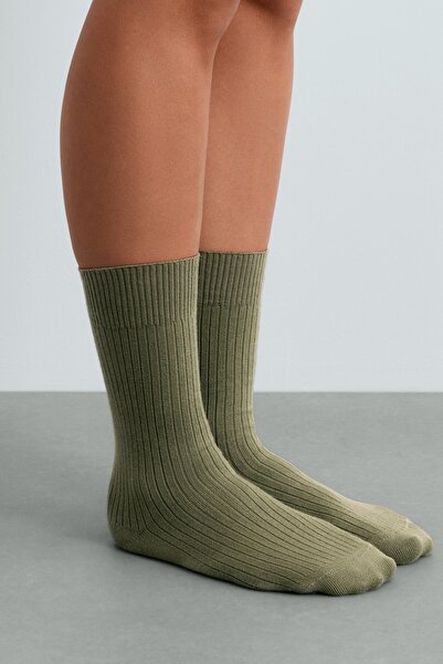 Oysho 3 pairs of cotton blend classic socks