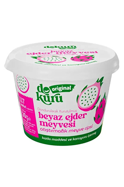 dokuru Original Beyaz Ejder Meyvesi Atıştırmalık Meyve Cipsi 30gr